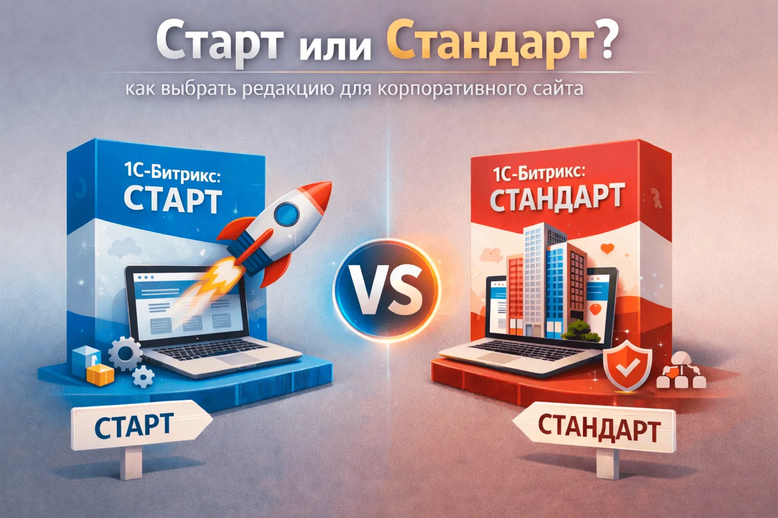 Старт или Стандарт: как выбрать редакцию для корпоративного сайта в Благовещенске
