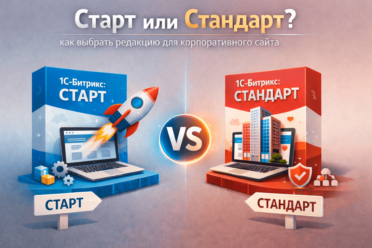 Старт или Стандарт: как выбрать редакцию для корпоративного сайта в Благовещенске